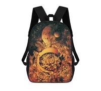 sinyumoney Floral Helmet in Space Zaino Scolastico Per Bambini, Borsa Scolastica Stampata in 3D Per Ragazzi, Studenti Delle Scuole Elementari E Medie 17inch