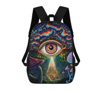 sinyumoney Forest Eye Zaino Scolastico Zaino Per Bambini Borsa Scolastica Di Grande Capacità Zaino Per Bambini Per La Scuola Zaino 3D Borsa Per Libri Regali Per Bambini 17inch