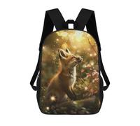 sinyumoney Fox Cubs Enchanted Forest Zaino Per Bambini Borsa Scolastica Per Ragazzi Cartone Animato Stampa 3D Borsa Scolastica Per Studenti Zaino Per Laptop Per Ragazzi E Ragazze 17inch