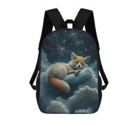 sinyumoney Fox Dreams in Clouds Zaino Per Bambini Zaino Divertente E Alla Moda Borsa Per Libri Per Ragazzi E Adolescenti Borse Scolastiche Stampate in 3D Per Ragazzi 17inch
