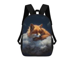 sinyumoney Fox Dreams on Cloud Zaino Scolastico Alla Moda Per Studenti, Adatto A Ragazzi E Ragazze, Ideale Per Viaggi All'aperto E Attività Ricreative. 17inch