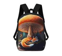 sinyumoney Fox Forest House Stampa Zaino Per Bambini, Borsa Scolastica Per Adulti E Bambini, Zaino Da Viaggio Per Tutti I Giorni 17inch