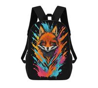 sinyumoney Fox Head Graffiti Style Zaini Per Bambini, Zaini Scolastici Personalizzati 3D Per Ragazzi E Ragazze, Zaini Scolastici Grandi, Zaini Casual Da Giorno 17inch