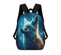sinyumoney Fox in Starry Night Zaino, Borsa Scolastica Stampata in 3D, Borsa Per Il Pranzo Scolastico, Zaino Da Viaggio, Zaino Per Amici, Zaino Scolastico Per Ragazze E Ragazzi 17inch