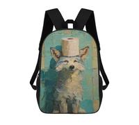 sinyumoney Fox in Toilet Paper Hat Zaino Scolastico, Borsa Da Lavoro Resistente Per Laptop Per Ragazze E Adolescenti 17inch