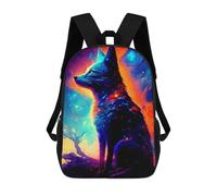 sinyumoney Fox Zaino Scolastico Per Bambini Stampato in 3D, Zaini Da Viaggio Ad Alta Capacità, Borse Per Libri, Zaini Scolastici Per Bambini 17inch