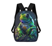 sinyumoney Frog Astronaut in Space-1 Zaino Per Bambini Zaino Divertente E Alla Moda Borsa Per Libri Per Ragazzi E Adolescenti Borse Scolastiche Stampate in 3D Per Ragazzi 17inch