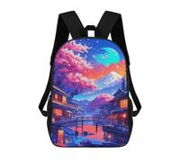 sinyumoney Fuji Mount Japan Zaini Per Bambini, Zaini Scolastici Personalizzati 3D Per Ragazzi E Ragazze, Zaini Scolastici Grandi, Zaini Casual Da Giorno 17inch