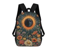 sinyumoney Full Solar Eclipse Blossom Zaini Per Bambini, Zaini Scolastici Personalizzati 3D Per Ragazzi E Ragazze, Zaini Scolastici Grandi, Zaini Casual Da Giorno 17inch