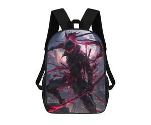 sinyumoney Fullmoon Red Ninja Zaino Scolastico Zaino Per Bambini Borsa Scolastica Di Grande Capacità Zaino Per Bambini Per La Scuola Zaino 3D Borsa Per Libri Regali Per Bambini 17inch