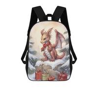 sinyumoney Funny Christmas Dragon Zaino Per La Scuola Stampato in 3D Borsa Scolastica Per Ragazzi E Ragazze Zaino Per Bambini Zaino Da Viaggio 17inch