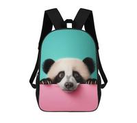 sinyumoney Funny Panda Bear Animals Zaini Per Bambini Zaino Scolastico Zaino Stampato in 3D Per Bambini Zaini Da Viaggio Borse Per Libri Borsa Scolastica Per Bambini 17inch