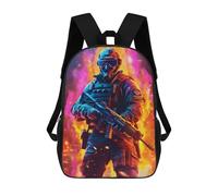 sinyumoney Future Soldier in Flames Zaini Per Bambini, Borsa Scolastica Stampata in 3D, Zaino Per Bambini, Zaini Da Viaggio, Borse Per Bambini, Borse Per Libri, Borsa Scolastica Per Bambini 17inch