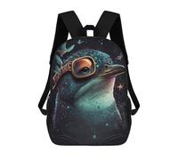 sinyumoney Galactic Aviator A Cosmic Bird's Journey Zaini Scolastici Per Bambini Stampati in 3D, Zaini Casual Per La Scuola, Zaini Da Viaggio Ad Alta Capacità Per Bambini 17inch
