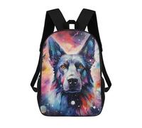 sinyumoney Galactic Canine Portrait Zaini Stampati in 3D, Borsa Scolastica Casual Per Bambini, Borsa Scolastica Alla Moda Per Ragazzi, Studenti Delle Scuole Medie 17inch