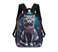 sinyumoney Galactic Cat Chronicles Zaino Per La Scuola Stampato in 3D Borsa Scolastica Per Ragazzi E Ragazze Zaino Per Bambini Zaino Da Viaggio 17inch