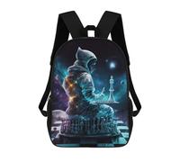 sinyumoney Galactic Chess Master Zaini Per Bambini Zaino Scolastico Borsa Scolastica Stampata in 3D Borsa Scolastica Per Ragazzi Studenti Delle Scuole Elementari E Medie 17inch