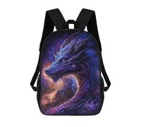 sinyumoney Galactic Dragon Art Print -2 Zaino Scolastico Grande Per Ragazzi Per Adolescenti Ragazze Ragazzi Donne Uomini 17inch
