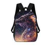 sinyumoney Galactic Dragon Eruption -1 Zaini Stampati in 3D, Borsa Scolastica Casual Per Bambini, Borsa Scolastica Alla Moda Per Ragazzi, Studenti Delle Scuole Medie 17inch