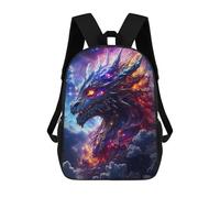 sinyumoney Galactic Dragon Head Zaini Per Bambini, Borsa Scolastica Stampata in 3D, Zaino Per Bambini, Zaini Da Viaggio, Borse Per Bambini, Borse Per Libri, Borsa Scolastica Per Bambini 17inch
