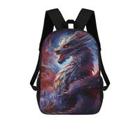 sinyumoney Galactic Dragon Majesty -7 Zaino Per La Scuola Stampato in 3D Borsa Scolastica Per Ragazzi E Ragazze Zaino Per Bambini Zaino Da Viaggio 17inch