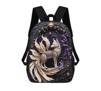sinyumoney Galactic Fox Chronicles Zaino Scolastico Zaino Per Bambini Borsa Scolastica Di Grande Capacità Zaino Per Bambini Per La Scuola Zaino 3D Borsa Per Libri Regali Per Bambini 17inch