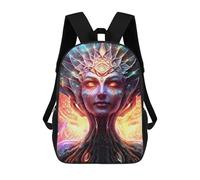 sinyumoney Galactic Goddess Portrait Zaini Stampati in 3D Per Bambini, Zaini Scolastici, Borse Scolastiche, Zaini Alla Moda Per Ragazzi, Studenti Delle Scuole Elementari E Medie 17inch