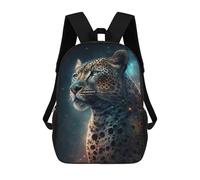 sinyumoney Galactic Leopard Majesty -2 Zaini Per Bambini, Zaini Scolastici Personalizzati 3D Per Ragazzi E Ragazze, Zaini Scolastici Grandi, Zaini Casual Da Giorno 17inch