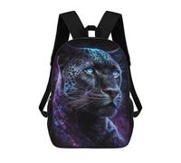 sinyumoney Galactic Leopard Portrait-3Zaino Scolastico Per Bambini, Zaini Stampati in 3D, Zaini Alla Moda Per La Scuola Elementare E Media Per Ragazzi. 17inch