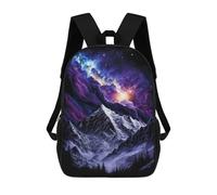 sinyumoney Galactic Mountain Landscape -4 Zaini Casual Per Bambini, Borse Scolastiche Per Ragazzi E Ragazze, Zaini Per Libri, Zaini 17inch