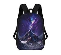 sinyumoney Galactic Mountain Peak -1 Zaino Scolastico Alla Moda Per Studenti, Adatto A Ragazzi E Ragazze, Ideale Per Viaggi All'aperto E Attività Ricreative. 17inch