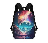 sinyumoney Galactic Mountain Wonderland Zaino, Borsa Scolastica Stampata in 3D, Borsa Per Il Pranzo Scolastico, Zaino Da Viaggio, Zaino Per Amici, Zaino Scolastico Per Ragazze E Ragazzi 17inch