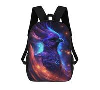 sinyumoney Galactic Phoenix Art Print Zaino Scolastico Alla Moda Per Studenti, Adatto A Ragazzi E Ragazze, Ideale Per Viaggi All'aperto E Attività Ricreative. 17inch