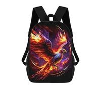 sinyumoney Galactic Phoenix Rise Artwork Zaino Per Bambini, Zaino Scolastico Stampato in 3D, Zaino Per Ragazzi E Ragazze, Borsa Scolastica Regolabile Per La Scuola Primaria 17inch