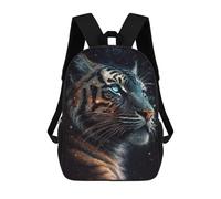 sinyumoney Galactic Tiger Portrait-18 Zaino Impermeabile Da Viaggio, Borsa Per Computer Per Ragazze Adolescenti, Ragazzi, Donne E Uomini 17inch