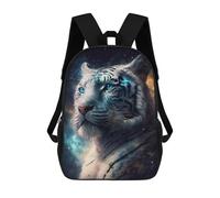 sinyumoney Galactic Tiger Portrait -8 Zaini Stampati in 3D, Borsa Scolastica Casual Per Bambini, Borsa Scolastica Alla Moda Per Ragazzi, Studenti Delle Scuole Medie 17inch