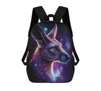 sinyumoney Galactic Wolf Fantasy Artwork Zaino Scuola Bambini Stampato 3D Per Bambini Zaino Da Viaggio Ad Alta Capacità Zaini Per Libri Da 17 Pollici Per Bambini, stile-21, 17"