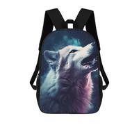 sinyumoney Galactic Wolf Howl -1 Zaino Scolastico, Zaino Per Libri, Zaini Per Bambini Stampati in 3D, Zaini Per Bambini, Zaini Scolastici Per Bambini, Zaini Da Viaggio 17inch