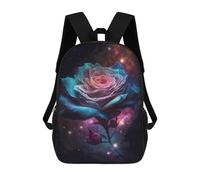 sinyumoney Galactic Wolf Portrait - 16 zaini per la scuola secondaria, preparatoria, università e viaggi, per bambini/ragazze/adolescenti, Stile 5-1, 17"