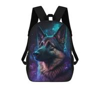 sinyumoney Galactic Wolf Portrait -18 Zaino Scolastico Impermeabile Zaino Da Lavoro Per Ragazzi/ragazze/adolescenti 17inch
