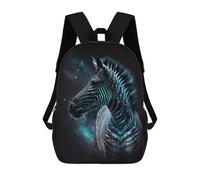 sinyumoney Galactic Zebra Art Print -2 Zaino Scolastico, Borsa Per La Scuola Superiore, Zaino Casual - Perfetto Per Viaggi, Lavoro E Uso Quotidiano 17inch