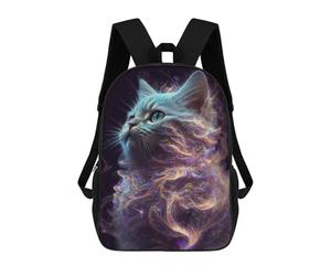 sinyumoney Galaxy Kitten White Cat Zaino in Peluche A Forma Di Cartone Animato, Zaino 3D Per Bambini, Borsa Scolastica, Idea Regalo Di Compleanno Per Ragazzi E Ragazze 17inch
