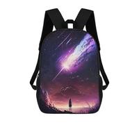 sinyumoney Galaxy Meteor Sunset Zaino Per La Scuola Stampato in 3D Borsa Scolastica Per Ragazzi E Ragazze Zaino Per Bambini Zaino Da Viaggio 17inch
