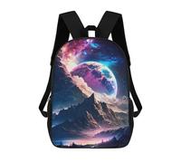 sinyumoney Galaxy Planet Veil Zaino Scolastico Per Bambini Stampato in 3D, Zaini Da Viaggio Ad Alta Capacità, Borse Per Libri, Zaini Scolastici Per Bambini 17inch