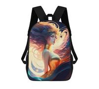 sinyumoney Game And Fantasy Wizard Zaini Stampati in 3D Zaini Per Bambini Alla Moda Casual Zaino Da Giorno Borse Da Viaggio Carine Zaino Casual Da Giorno Per Esterni Per Ragazzo E Ragazza 17inch