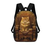 sinyumoney Garden Dreams Cute Cat Nap Zaini 17 Pollici Per Bambini, Borse Da Scuola Stampate 3D Per Studenti Della Scuola Elementari E Del College, Ragazzi E Ragazze, Stile: 8., 17"