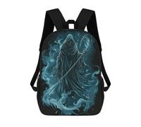 sinyumoney Gargoyle Illustrazione Zaini Per Bambini, Zaini Stampati In 3D, Zaini Per Studenti Della Scuola E Del Collegio (ragazzi E Ragazze), Grim Reaper Illustrazione, 17"