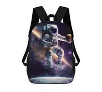 sinyumoney Gateway to The Cosmic Behemoth Zaini scolastici, secondari, casual, da viaggio, per uomini e donne, Astronaut Pallacanestro Dunk -1, 17"