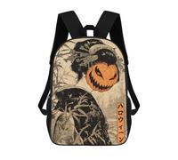 sinyumoney Geisha Pumpkin Mask Halloween Zaino Per La Scuola Stampato in 3D Borsa Scolastica Per Ragazzi E Ragazze Zaino Per Bambini Zaino Da Viaggio 17inch