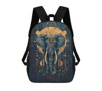 sinyumoney Geometric Elephant Zaino Per La Scuola Stampato in 3D Borsa Scolastica Per Ragazzi E Ragazze Zaino Per Bambini Zaino Da Viaggio 17inch